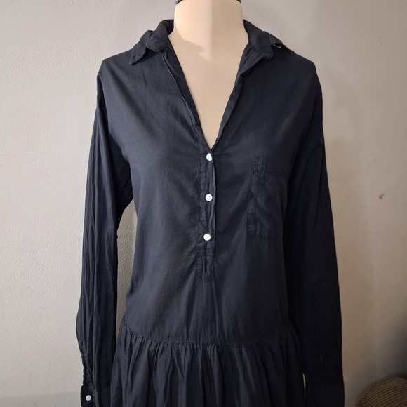 Grayson The Changemaker Dress Siz 04 (Large)  Black Button Front Long Sleeve - Picture 10 of 16